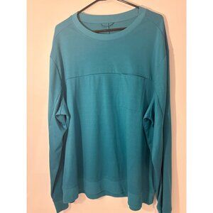 All In Motion Teal Long Sleeve Crewneck Sweatshirt XXL Recycled Polyester Spande